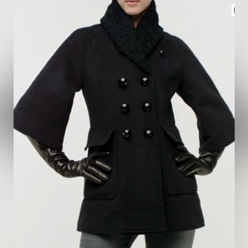 RARE MACKAGE Wool Cashmere Blend Peacoat Size M